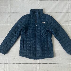 The North Face Kids girls Navy Quilted Jacket medium